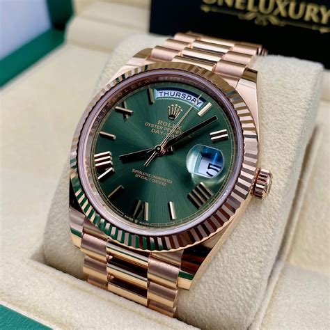 harga rolex day date green dial|rolex day date 40 price.